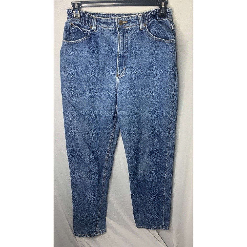 Women's Sz 12 Vintage L.L. Bean Double L Comfort Waist  Hipster Granny High Rise